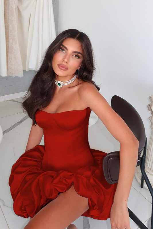 Sexy Slim Strapless Ruched Party Dress image 7