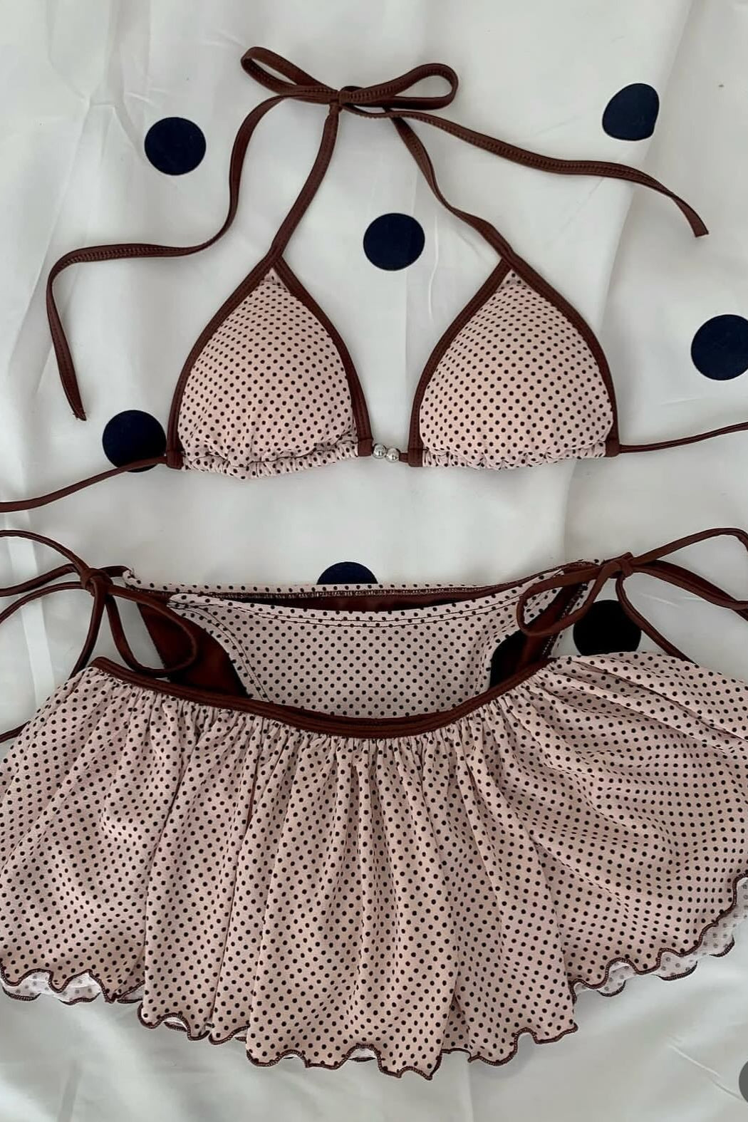 Sweet Polka Dot Three Piece Swim Set image 4