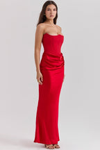 Strapless Boned Corset Bodycon Maxi Dress image 10