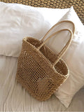 Viola Woven Bag styled for Avrienne