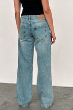 Solid Stretch Straight Leg Jeans image 9