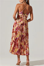 Floral Cami Pleated Print Maxi Dress image 8