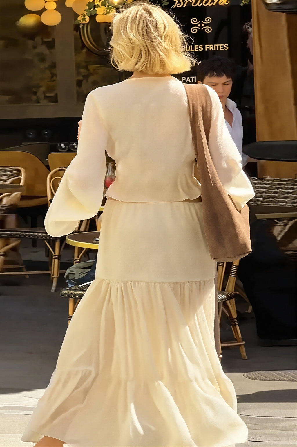 Sexy Lace Chiffon Open Front Wrap Maxi Dress image 5
