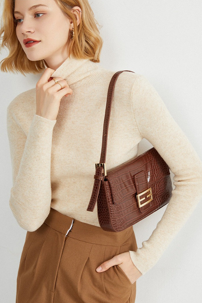 Ribbed Turtleneck Long-Sleeve Slim Stretch Knit Top image 5