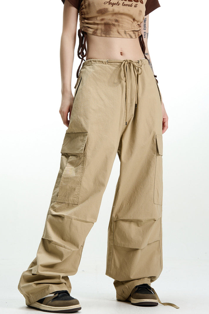 Vintage Khaki Wide Leg Cargo Pant image 2