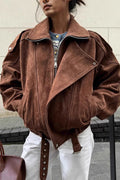 Vintage Loose Fit Brown Coat image 1