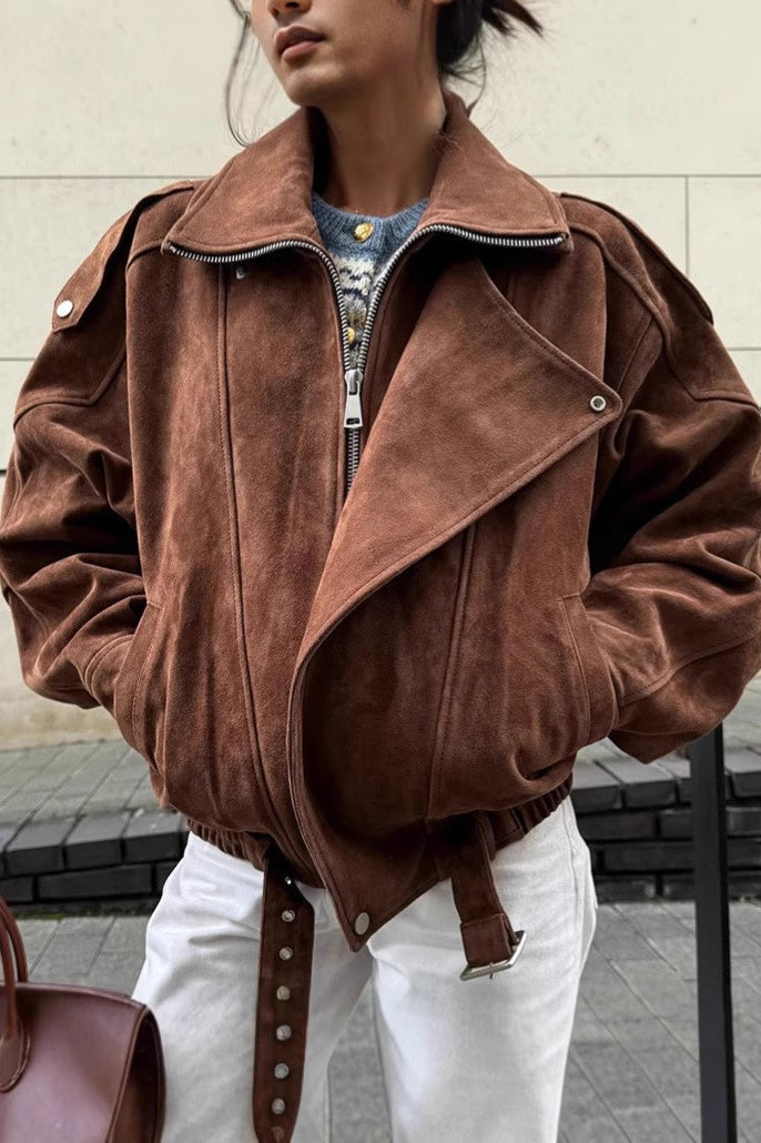 Vintage Loose Fit Brown Coat image 1
