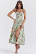 Cami Slit Waist Slim Floral Dress image 1