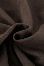 Loose Fit Brown Suede Jacket image 4