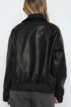 PU Leather Baseball Jacket image 6