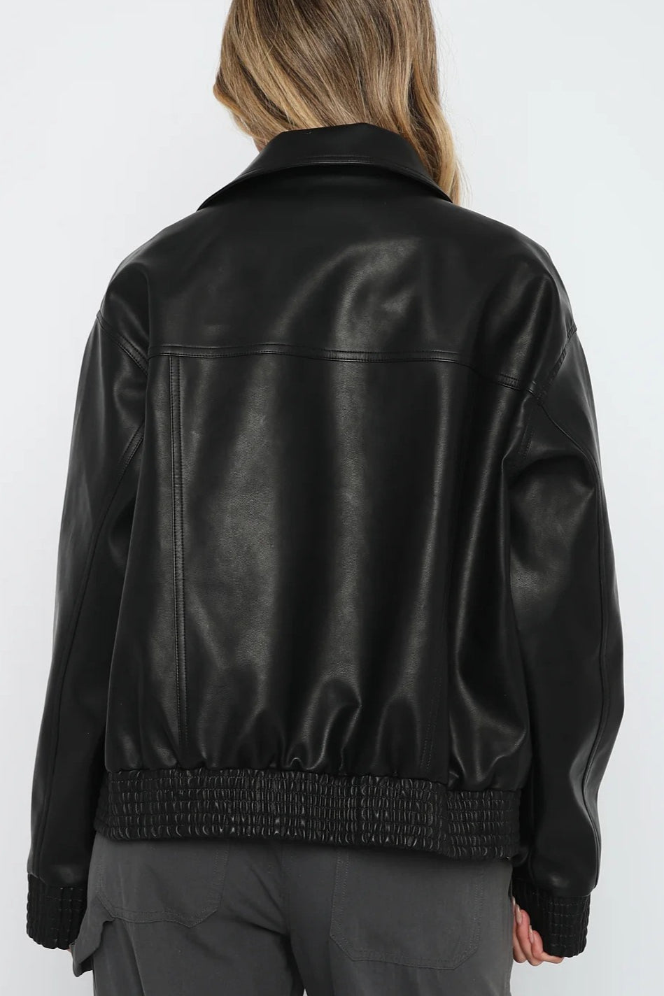 PU Leather Baseball Jacket image 6