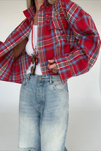 Vintage Plaid Long Sleeve Jacket image 1