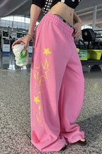 Sexy Y2K Star Graphic Drawstring Wide Pants image 2