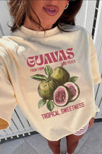 Casual Loose Cotton Fruit Print T-shirt image 6