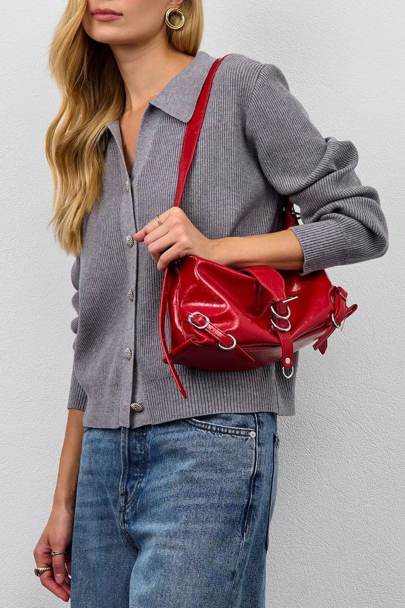 Solid V Neck Button Down Cardigan image 7
