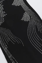 Angel Wings Rhinestone Strapless Bodycon Maxi Dress image 5