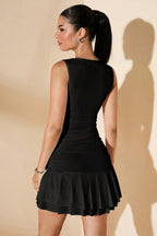 Solid Color Pleated Bodycon Cocktail Dress image 7