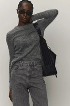 Mohair Round Neck Knit Top image 19