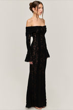 Strapless Lace Mermaid Maxi Dress image 6