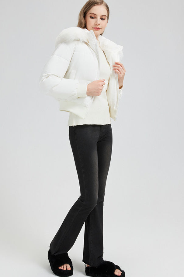 Short Waist Slim Puffer Coat image 7