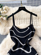 Romy Knit Midi Dress detail view styled for Avrienne