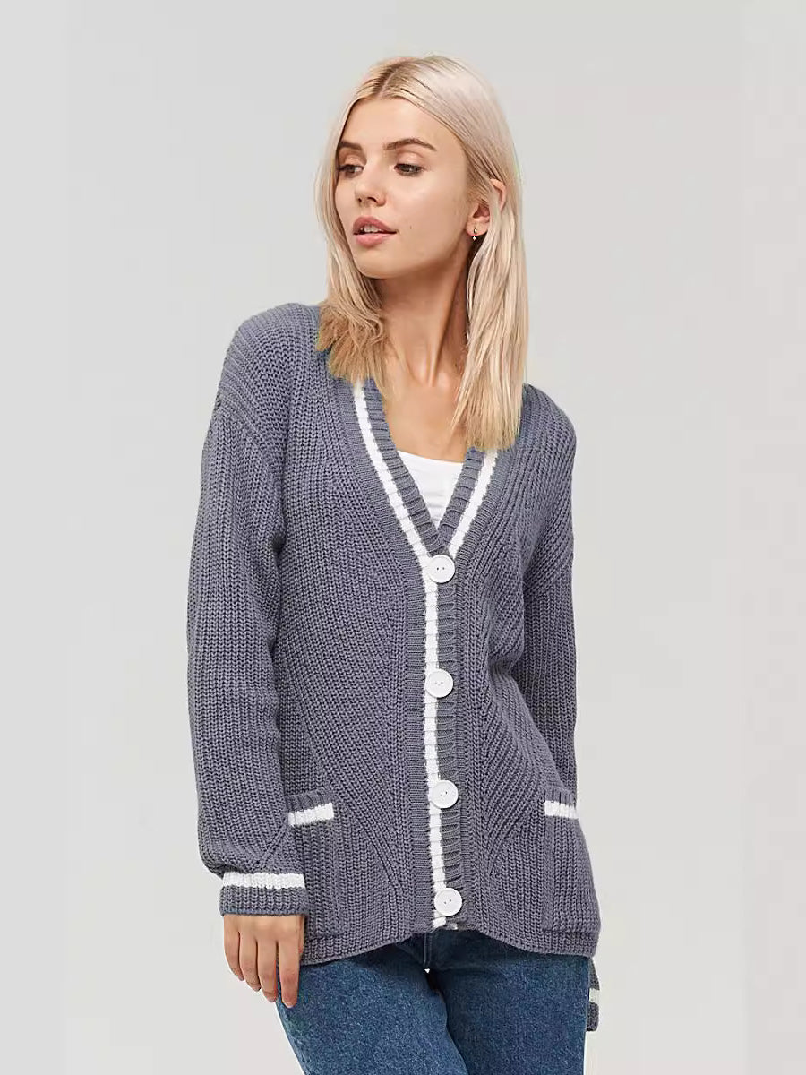 Colorblock Knit Cardigan image 3