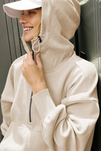 Plain Cropped Zipper Sporty Sweatshirt image 3