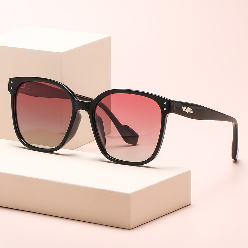 Solene Gradient Sunglasses styled for Avrienne
