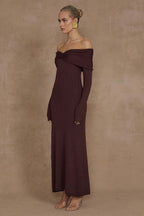 Elegant Off Shoulder Knit Sweater Dress image 3