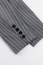 Fashion Striped Suit Blazer Two Piece Set image 6
