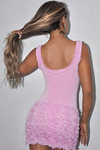 Low-Cut High Waist Fitted Dress image 5
