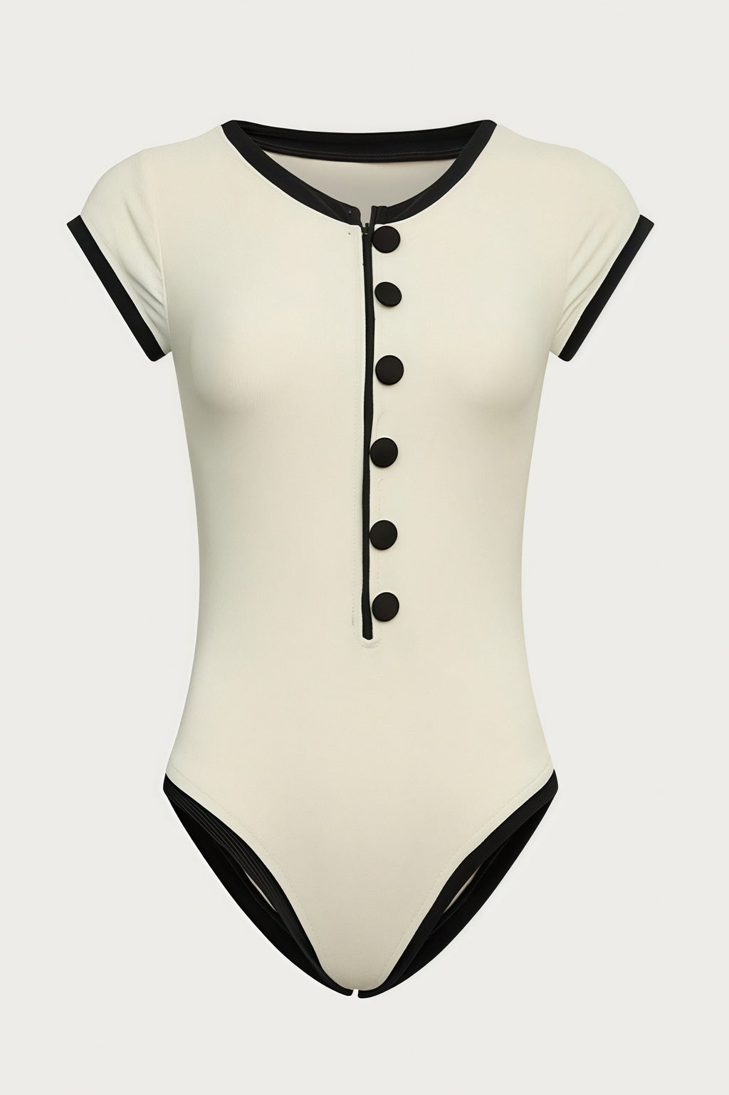 Sexy Color Block Cut Out One Piece Swimwear image 4