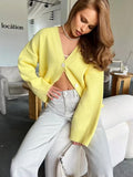 V-Neck Pocket Knit Cardigan image 1