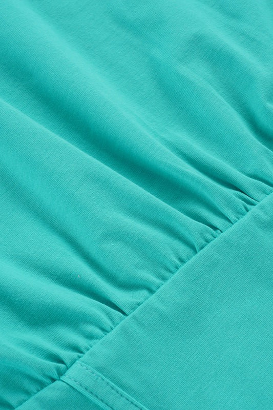 Fresh Mint Asym Slim Waist Blouse image 7