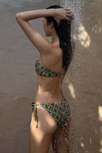 Sexy Bandeau Hollow Tie Bikini Set image 3