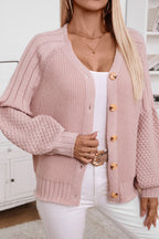 Solid Button Knit Cardigan image 3