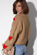 Strawberry Appliqué Chunky Knit Sweater image 10