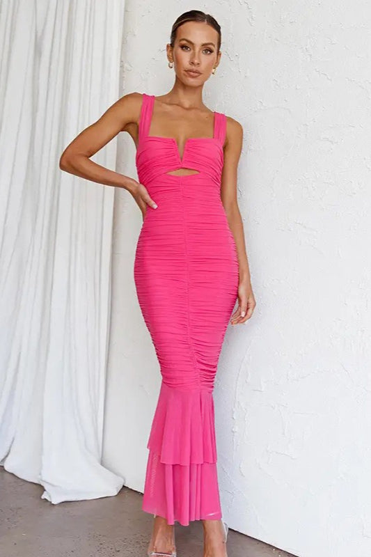 Panel Ruched Mermaid Cocktail Dress image 8