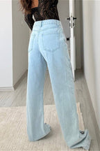 Vintage Distressed Cutout Straight Jeans image 3