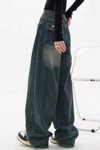 Retro Stylish High Waist Wide Leg Jeans image 3