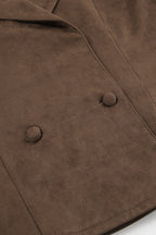 Belted Brown Suede Jacket image 6