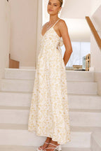 Backless Spaghetti Strap Floral Dress image 8