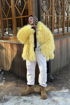 Plush Faux Animal Fur Thickened Warm Loose Coat image 2