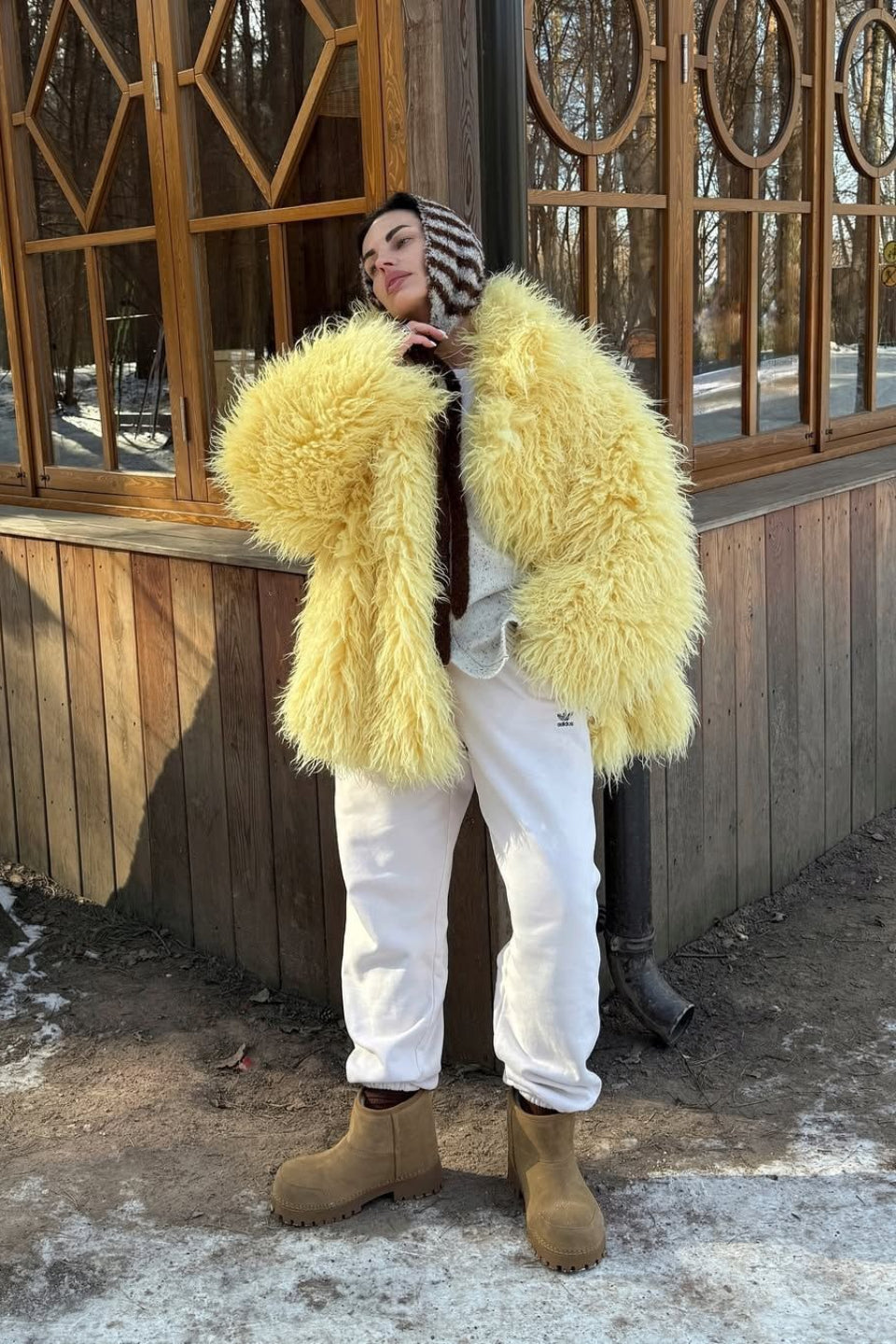 Plush Faux Animal Fur Thickened Warm Loose Coat image 2