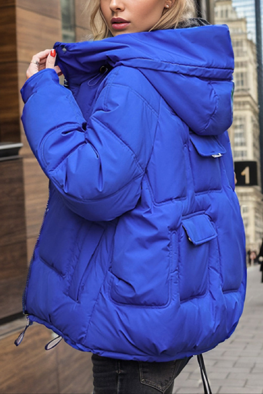 Cropped Insulated Cargo Puffer Jacket image 21
