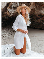 Textured Beach Cover Up Blouse image 2