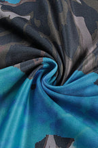 V Neck Printed Colorblock Backless Maxi Dress image 6