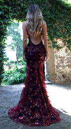 Sequin Backless V-Neck Strappy Tie Dress Party Dress image 6