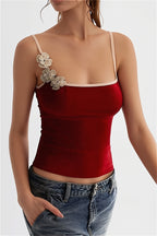 Cropped Floral Bandeau Cami Top image 5