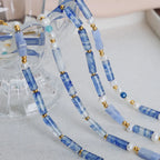 Belle Bead Necklace detail view styled for Avrienne